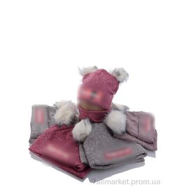 Шапка дитяча Зима KA336 комплект mix (5 шт. р.сітка50-52) "Red Hat" недорого оптом від прямого постачальника