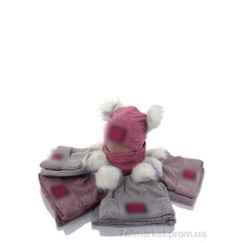 Шапка дитяча Зима KA334-1 комплект mix (5 шт. р.сітка50-52) "Red Hat" недорого оптом від прямого постачальника