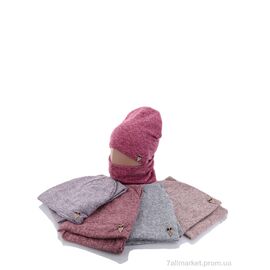 Жіноча шапка Зима KA462 комплект mix (5 шт. р.сітка50-52) "Red Hat" недорого оптом від прямого постачальника