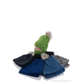 Жіноча шапка Зима KA341 комплект mix (5 шт. р.сітка50-52) "Red Hat" недорого оптом від прямого постачальника