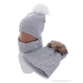 Жіноча шапка Зима KA342 комплект mix (5 шт. р.сітка50-52) "Red Hat" недорого оптом від прямого постачальника