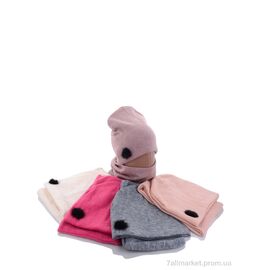 Фотография Женская шапка Зима KA355 комплект mix (5 шт. р.сетка 48-50) "Red Hat" недорого оптом от прямого поставщика