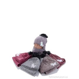 Шапка дитяча Зима KA476 комплект mix (5 шт. р.сітка48-50) "Red Hat" недорого оптом від прямого постачальника