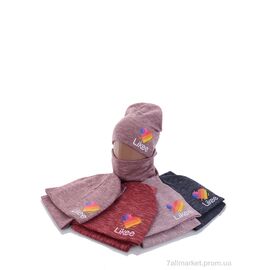 Фотография Женская шапка Зима KA463 комплект mix (5 шт. р.сетка 48-50) "Red Hat" недорого оптом от прямого поставщика