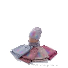 Жіноча шапка Зима KA450 комплект mix фліс (5 шт. р.сітка50-52) "Red Hat" недорого оптом від прямого постачальника