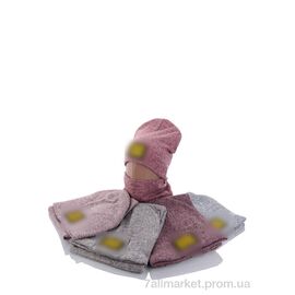 Жіноча шапка Зима KA461 комплект mix фліс (5 шт. р.сітка50-52) "Red Hat" недорого оптом від прямого постачальника