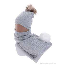 Шапка дитяча Зима KA321 комплект mix фліс (5 шт. р.сітка48-50) "Red Hat" недорого оптом від прямого постачальника