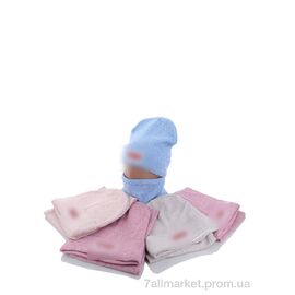 Жіноча шапка Зима KA304 комплект mix фліс (5 шт. р.сітка48-50) "Red Hat" недорого оптом від прямого постачальника