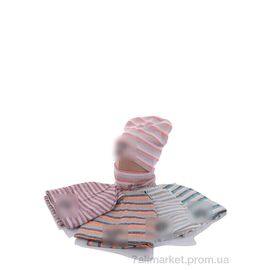 Жіноча шапка Зима KA324 комплект mix фліс (5 шт. р.сітка50-52) "Red Hat" недорого оптом від прямого постачальника