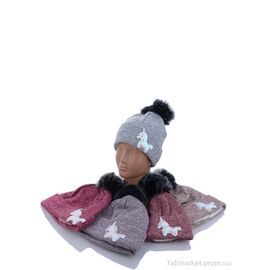 Шапка дитяча Зима KA980-1 mix фліс (5 шт. р.сітка48-50) "Red Hat" недорого оптом від прямого постачальника