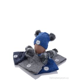 Шапка дитяча Зима KA965 mix фліс (5 шт. р.сітка50-54) "Red Hat" недорого оптом від прямого постачальника