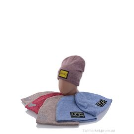 Шапка дитяча Зима KA985 mix фліс (6 шт. р.сітка48-52) "Red Hat" недорого оптом від прямого постачальника