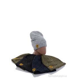 Шапка дитяча Зима KA975 mix фліс (5 шт. р.сітка48-52) "Red Hat" недорого оптом від прямого постачальника