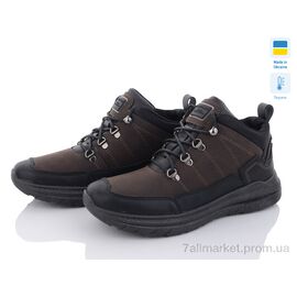Фотография Ботинки мужские стильные Весна/осень M2301чорно-коріч термо (6 пар р.41-46) "Soylu" недорого оптом от прямого поставщика