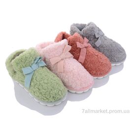 Тапки жіночі для будинку Зима F21 mix (12 пар р.36-41) "Deshman" недорого оптом від прямого постачальника