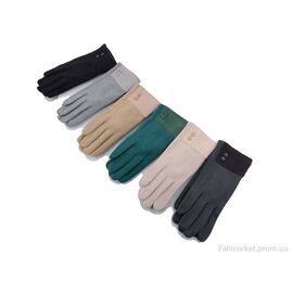 Рукавички жіночі Зима 3-56 mix (12 шт. р.сітка6,5-8,5) "KUINH" недорого оптом від прямого постачальника