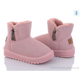 Фотография Угги детские утепленные зима B312 pink (12 пар р.26-31) "Ok Shoes" недорого оптом от прямого поставщика