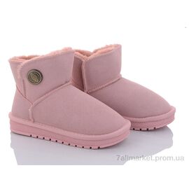 Фотография Угги детские утепленные зима A310 pink (12 пар р.31-36) "Ok Shoes" недорого оптом от прямого поставщика