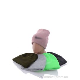 Жіноча шапка Зима Шапка топорик з вишивкою на флісі 001-1 mix (5 шт. р.сіткаOne size) "VIOLA" недорого оптом від прямого постачальника