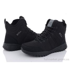 Черевики чоловічі стильні Зима A9155-2 (8 пар р.41-46) "BULL" недорого оптом від прямого постачальника