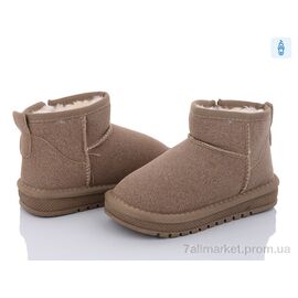 Фотография Угги детские утепленные зима B311 brown (12 пар р.26-31) "BIG" недорого оптом от прямого поставщика