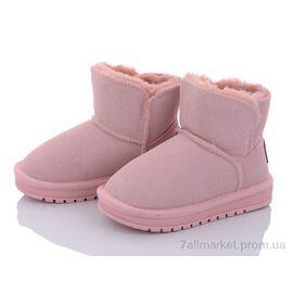 Уггі дитячі утеплені Зима B313 pink (12 пар р.26-31) "BIG" недорого оптом від прямого постачальника