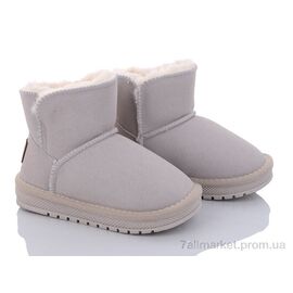 Уггі дитячі утеплені Зима B313 grey (12 пар р.26-31) "BIG" недорого оптом від прямого постачальника