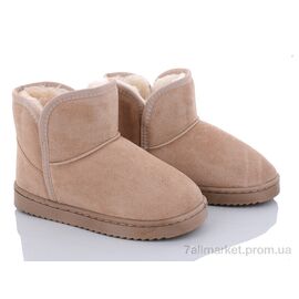 Уггі дитячі утеплені Зима A301 beige (12 пар р.31-36) "BIG" недорого оптом від прямого постачальника