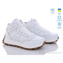 Фотография Кроссовки женские модные зима 21-31W біл.ш. (8 пар р.36-41) "Cross-shop" недорого оптом от прямого поставщика