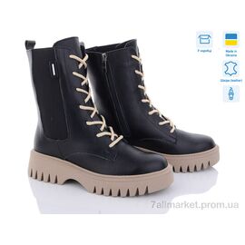 Черевики жіночі стильні Зима 07062-35 ч.ш.т. (6 пар р.36-40) "A.N.I.One" недорого оптом від прямого постачальника