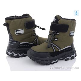 Черевики дитячі зручні Зима 8871-2M green (8 пар р.33-38) "Ok Shoes" недорого оптом від прямого постачальника