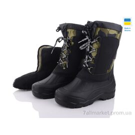 Чоботи з піни чоловічі Зима DS BM10(02) камуф. шнурок (6 пар р.41-46) "Vladimir" недорого оптом від прямого постачальника