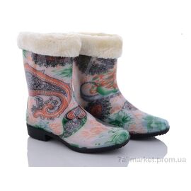 Фотография Резиновая обувь женская зима 243A (8 пар р.36-41) "BIG" недорого оптом от прямого поставщика