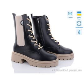 Фотография Ботинки женские стильные зима 07062-45K (6 пар р.36-40) "A.N.I.One" недорого оптом от прямого поставщика