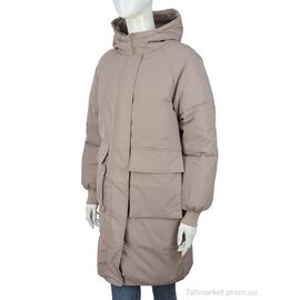 Фотография Куртка женская Зима 9233 brown (4 шт. р.сетка M-2XL) "Hope" недорого оптом от прямого поставщика