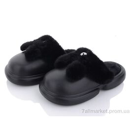 Тапки жіночі для будинку Зима 2336-3 black (6 пар р.36-41) "Lion" недорого оптом від прямого постачальника