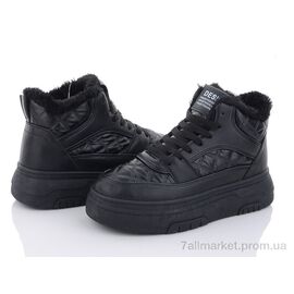 Фотография Ботинки женские стильные зима 149-16 black (8 пар р.36-41) "Violeta" недорого оптом от прямого поставщика