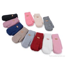 Рукавиці дитячі Зима 1562M mix (12 шт. р.сітка6-8) "KUINH" недорого оптом від прямого постачальника