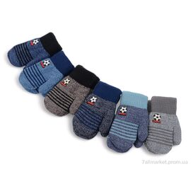 Рукавиці дитячі Зима 2471S mix (12 шт. р.сітка1-3) "KUINH" недорого оптом від прямого постачальника