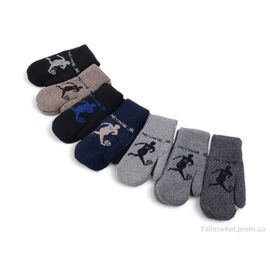 Рукавиці дитячі Зима 2462 mix (12 шт. р.сітка6-8) "KUINH" недорого оптом від прямого постачальника