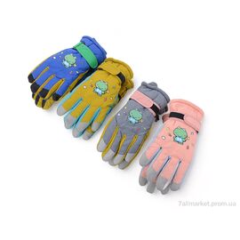Рукавички для дітей Зима T5 mix (12 шт. р.сітка8-12) "KUINH" недорого оптом від прямого постачальника