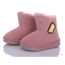 Уггі дитячі утеплені Зима A27 pink (12 пар р.19-24) "Ok Shoes" недорого оптом від прямого постачальника