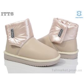 Фотография Угги женские утепленные зима T99 beige (6 пар р.36-41) "ITTS" недорого оптом от прямого поставщика