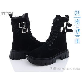 Черевики жіночі стильні Зима DW5016-1 (6 пар р.36-41) "ITTS" недорого оптом від прямого постачальника