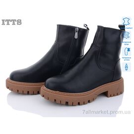 Фотография Ботинки женские стильные зима AK88-A темна (6 пар р.36-41) "ITTS" недорого оптом от прямого поставщика
