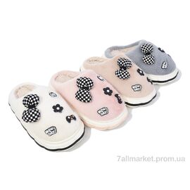 Фотография Тапки женские для дома зима 8857 mix (24 пар р.36-41) "Lion-Lu" недорого оптом от прямого поставщика