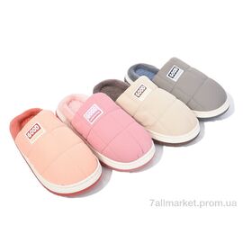 Фотография Тапки женские для дома зима AB172 mix (12 пар р.38-45) "Deshman" недорого оптом от прямого поставщика