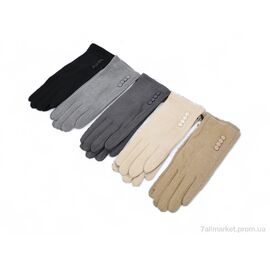 Рукавички жіночі Зима 24-D2 mix (12 шт. р.сітка6,5-8,5) "KUINH" недорого оптом від прямого постачальника