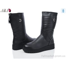 Чоботи жіночі зручні Зима B2ABA4 (8 пар р.37-42) "Aba" недорого оптом від прямого постачальника