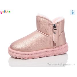 Фотография Угги детские утепленные зима A1015-6 pink (8 пар р.31-36) "Yalike" недорого оптом от прямого поставщика